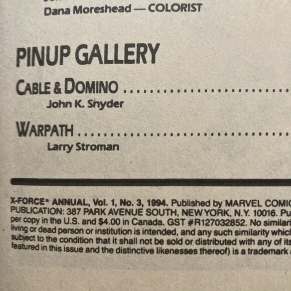 X-Force: Flashback No. -1, Annual No. 3, No. 6, 18 & 28. (Marvel Comics 1992-97) - Picture 7 of 16